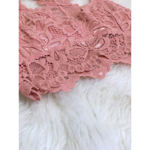 Pink Lace Bralette - Picture 2 of 2